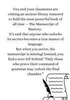 Vista previa - Hojas de trabajo - Interactive PDF: Escape Room - The Lost Manuscript Mastery - página 1