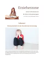 Vorschau - Arbeitsblätter - Fallbeispiel Schulsozialarbeit an der Grundschule Sonnenweg, Jonas hat Hunger - Deckblatt