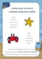 Προεπισκόπηση - Φύλλα εργασίας - Brown Owl At the Seashore - SUMMER CINQUAINS POEMS - Εξώφυλλο
