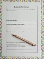 Vorschau - Arbeitsblätter - Elektrische Schaltungen / Schaltpläne zeichnen - Arbeitsblatt - Deckblatt