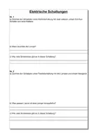 Vorschau - Arbeitsblätter - Elektrische Schaltungen / Schaltpläne zeichnen - Arbeitsblatt - Seite 1
