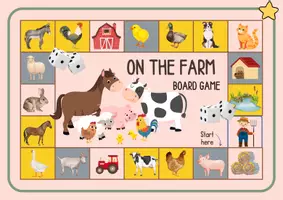 Aperçu - Jeux - Board Game 'On the farm' (Looping principle) - Page 1