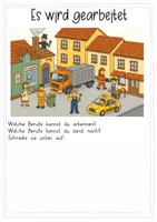 Vorschau - Arbeitsblätter - Berufe: Arbeitsblätter 1/2. Klasse - Seite 1