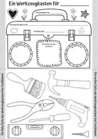 Vorschau - Arbeitsblätter - Vatertagsgeschenk (wertschätzenden Werkzeugkoffer gestalten) - Seite 3