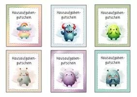 Vorschau - Bildkarten - Belohnungssystem: Stempelkarten und Hausaufgabengutscheine - Seite 2