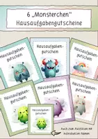 Vorschau - Bildkarten - Belohnungssystem: Stempelkarten und Hausaufgabengutscheine - Seite 1