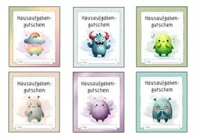 Vorschau - Bildkarten - Belohnungssystem: Stempelkarten und Hausaufgabengutscheine - Seite 3