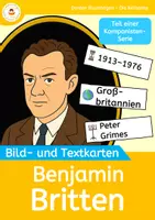Vorschau - Bildkarten - Tafelkarten Benjamin Britten - Berühmte Komponiste Klasse 3-6 - Deckblatt