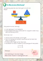 Vorschau - Stationenlernen - Gleichungen verstehen & anwenden – Übungsmaterial mit Alltagsbezug - Seite 3