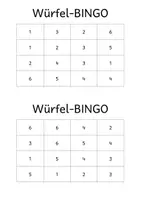 Vorschau - Spiele - Bingo: Zahlen bis 6 (Ziffern und Mengen) - Seite 1