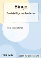 Vorschau - Spiele - Bingo: Zweistellige Zahlen lesen - Deckblatt