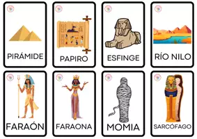 Vista previa - Tarjetas / Manipulativos - Vocabulario Egipto - Portada
