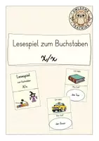 Vorschau - Spiele - Lesespiel zum Buchstaben X/x (Kl. 1/2) - Deckblatt