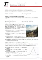 Vorschau - Stundenentwürfe - Berechnen von Extrema (1. und 2. hinreichendes Kriterium) - Unterrichtsreihe Analysis Klasse 10 Einheit 9 - Deckblatt