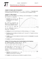 Vorschau - Stundenentwürfe - Berechnen von Extrema (1. und 2. hinreichendes Kriterium) - Unterrichtsreihe Analysis Klasse 10 Einheit 9 - Seite 2