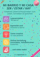 Vorschau - Arbeitsblätter - Materialpaket: "Mi barrio y mi casa & ser / estar / hay" - Deckblatt