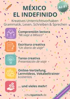 Vorschau - Unterrichtsreihen - "Mis vacaciones en México / el indefinido" inkl. Redekarten - Deckblatt