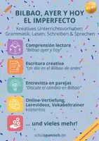Vorschau - Arbeitsblätter - Materialsammlung: "Bilbao, ayer y hoy / El imperfecto" - Deckblatt