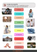 Vorschau - Arbeitsblätter - Tandembogen differenziert "La ropa / Los colores / El condicional simple" - Seite 1
