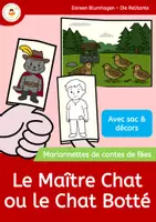 Aperçu - Matériel pour travaux manuels / dessin - Le Maître Chat ou le Chat Botté – Marionnettes à doigts avec décors et pochette - Page de couverture