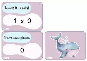 Aperçu - Apprentissages en autonomie - Colle et crayon Jeu du mistigri la multiplication - Page 1