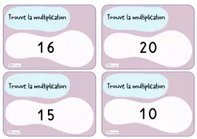 Aperçu - Apprentissages en autonomie - Colle et crayon Jeu du mistigri la multiplication - Page 3