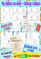 Aperçu - Apprentissages en autonomie - My Fashion Fun Book-Coloring & Design! - Page de couverture