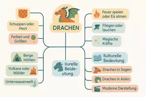 Vorschau - Arbeitsblätter - Lernposter + Arbeitsblatt zum Thema "Drache" + Onlineübung & MP3 + Mindmap + Infografik - Seite 3