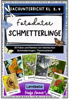 Vorschau - Bildkarten - Heimische Schmetterlingsarten - Fotokartei - Deckblatt