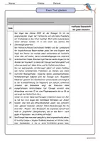 Vorschau - Arbeitsblätter - Sachtexte erschließen - Der Eisvogel (inkl. Musterlösung und dreifacher Differenzierung) - Seite 1