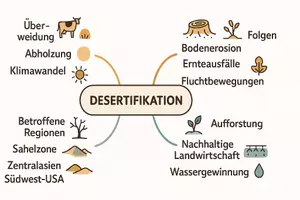 Vorschau - Arbeitsblätter - Lernposter + Arbeitsblatt "Desertifikation - Der Prozess der Wüstenbildung und dessen Auswirkungen" + interaktive Lösung & MP3 + Mindmap + Infografik - Seite 3