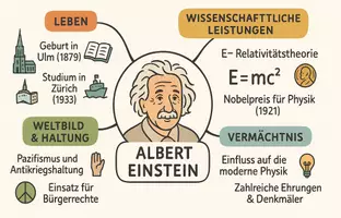 Vorschau - Arbeitsblätter - Lernposter + Arbeitsblatt zum Thema "Albert Einstein" + Onlineübung & MP3 + Mindmap + Infografik - Seite 3