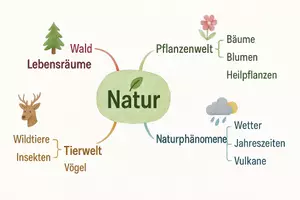 Vorschau - Arbeitsblätter - Lernposter + Arbeitsblätter zum Thema "Natur" + Lösung & Fragen & MP3 + Mindmap + Infografik - Seite 3