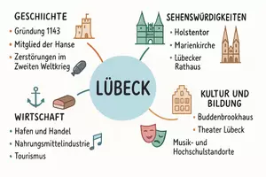 Vorschau - Arbeitsblätter - Lernposter + Arbeitsblätter zum Thema "Lübeck" + Lösung & MP3 + Mindmap + Infografik - Seite 3