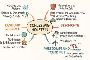 Vorschau - Arbeitsblätter - Lernposter + Arbeitsblätter zum Thema "Schleswig-Holstein" (Lückentext, Hörverstehen) + Lösung & MP3 + Mindmap + Infografik - Seite 3