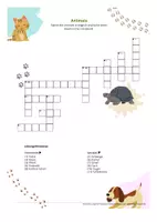 Vorschau - Arbeitsblätter - Crossword Animals - Deckblatt