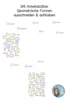 Vorschau - Mal- und Bastelvorlagen - Materialpaket Geometrische Formen und Körper #edukisommerschnapper - Seite 1