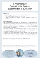 Vorschau - Mal- und Bastelvorlagen - Materialpaket Geometrische Formen und Körper #edukisommerschnapper - Seite 2