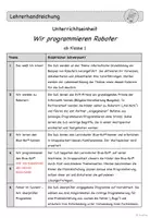 Vorschau - Stundenentwürfe - Blue-Bot® - 2. Stunde - Seite 1