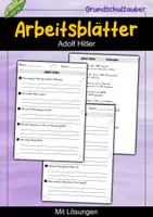 Vorschau - Arbeitsblätter - Adolf Hitler MEGABUNDLE - Wissenskartei, Lückentext, Steckbrief, Suchsel, Quizkarten - Seite 1