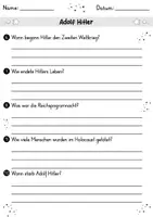 Vorschau - Arbeitsblätter - Adolf Hitler MEGABUNDLE - Wissenskartei, Lückentext, Steckbrief, Suchsel, Quizkarten - Seite 3