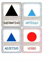 Vista previa - Refuerzo / NEE / Materiales de apoyo - Gramática Montessori: clasificación de palabras - página 1