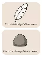 Vorschau - Bildkarten - Reflexionskarten - Feder und Stein - Seite 2