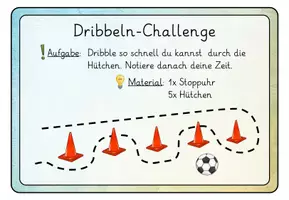 Vorschau - Arbeitsblätter - Fußball Challenge Stationskarten mit Laufzettel - Seite 3