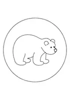 Vorschau - Mal- und Bastelvorlagen - runde Prickelbilder / Fensterbilder Thema Bären - Grundschule - Bastelvorlagen - Seite 2