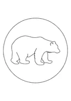 Vorschau - Mal- und Bastelvorlagen - runde Prickelbilder / Fensterbilder Thema Bären - Grundschule - Bastelvorlagen - Seite 3