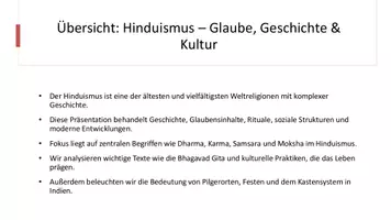 Vorschau - Präsentationen/Tafelbilder - Präsentation: Hinduismus – Diwali, Glauben & Religion - SEK II - Seite 1