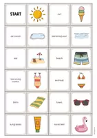 Vorschau - Mal- und Bastelvorlagen - Summer: Domino (Englisch) - Seite 2