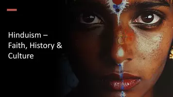 Vorschau - Präsentationen/Tafelbilder - Presentation: Hinduism – Faith History Culture for Secondary Education - Deckblatt