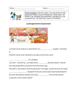 Vorschau - Arbeitsblätter - Supermarkt Lückentext mit Lösung - Seite 3